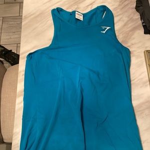 GYMSHARK tank - teal - size S